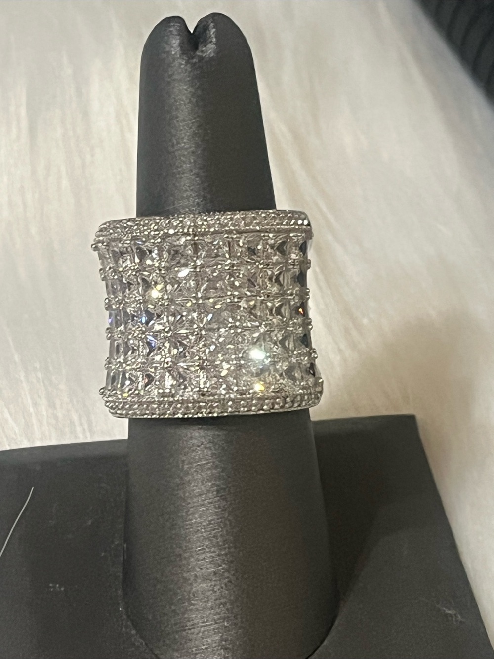 Sterling Wide Band Statement Ring